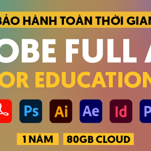 Adobe All Apps 80GB Cloud | Gói Education