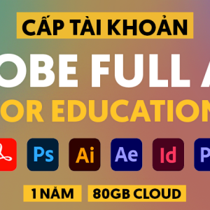 Adobe All Apps 80GB Cloud | Gói Education