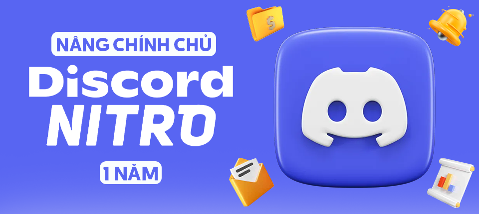 Discord Nitro 1 Năm + 2 Boost Server: Nâng cấp Discord, ưu đãi khủng